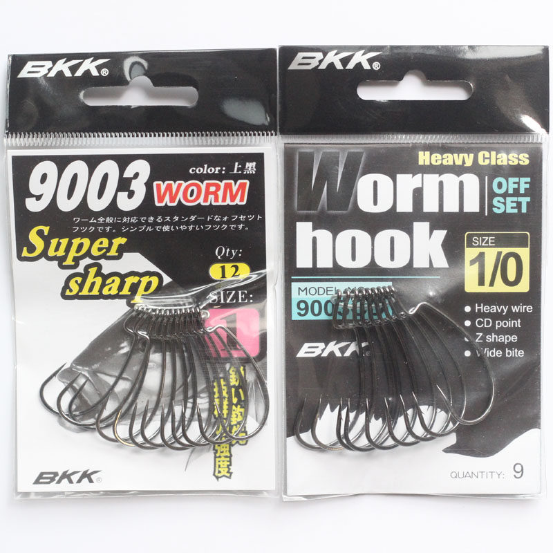 BKK Black King Kong 9001 9003 9003CD Luya hook narrow wide belly crank hook soft worm hook soft bait hook fish hook