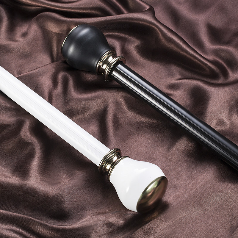 Light extravagant metal mirror thickened aluminium alloy nanomuted window curtain rod Nordic wind minimalist Roman rod Single-pole double-lever