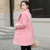 Mùa xuân và mùa thu 2019 đã mỏng Hepburn gió dài áo len nữ nhỏ nam áo len mỏng áo khoác ngoài - Accentuated eo áo Accentuated eo áo