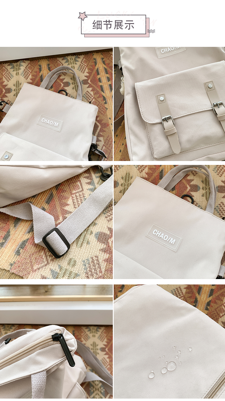 balo da đẹp cho nữ BuyU Dark Fragrance Backpack Nữ chống nước thiêu đốt Hàn Quốc Ulzzang Lar ba lo thoi trang ba lo thoi trang