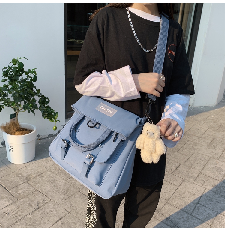 balo da đẹp cho nữ BuyU Dark Fragrance Backpack Nữ chống nước thiêu đốt Hàn Quốc Ulzzang Lar ba lo thoi trang ba lo thoi trang