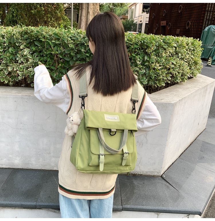 balo da đẹp cho nữ BuyU Dark Fragrance Backpack Nữ chống nước thiêu đốt Hàn Quốc Ulzzang Lar ba lo thoi trang ba lo thoi trang