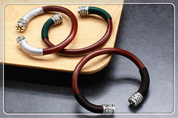 Su đến Tây Tạng Shannan Spatholobus Bracelet Nữ tự nhiên hoang dã Vòng tay gỗ ban đầu Cặp vợ chồng Vòng tay mây Sterling Phụ kiện bạc nam vòng tay phong thủy