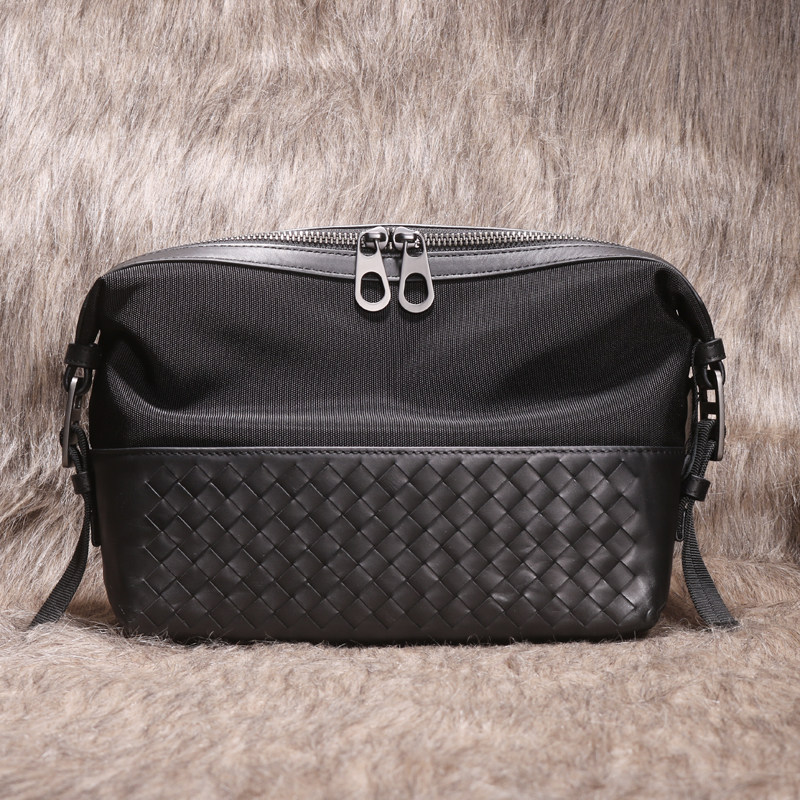 Men's large capacity handbag Han edition weaving male handbag Oxford cloth grab bag and leisure male bag