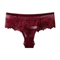 Lace Tiny pants female t-pants sexy yoga sports big code no-scratches underpants female fitness European and American tback sexual apologems