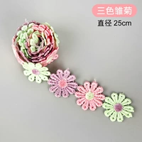 3 цвета фиолетового порошка зеленое кружево длиной 2 метра (70 цветов)