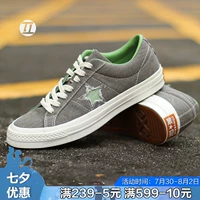 CONVERSE / Converse ONE STAR cũ màu xám bơ xanh cỏ xanh giày thấp nam 164360C - Dép / giày thường giay bitis nữ