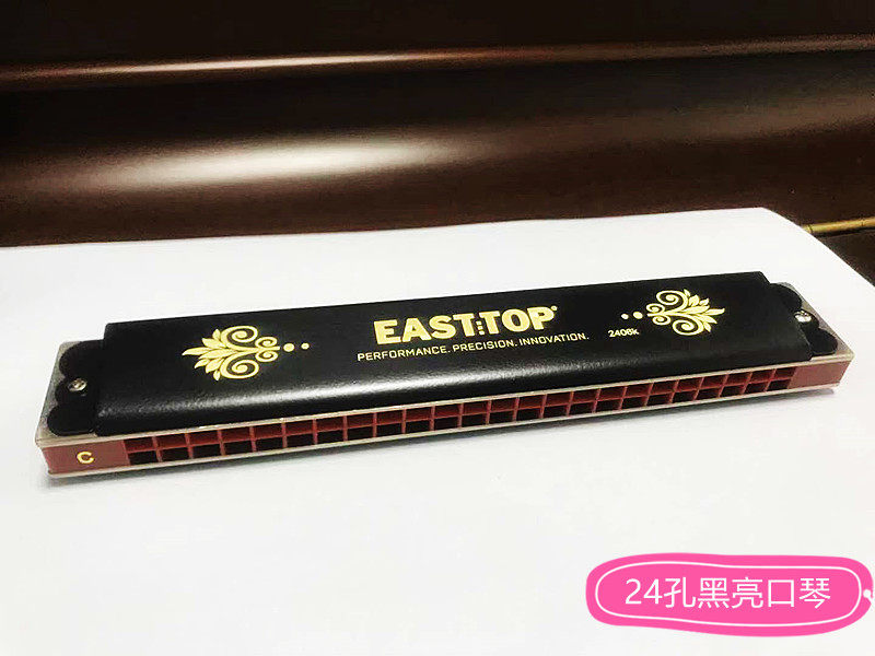 New Dongfang Ding Silver White 24 Hole Harmonica T2403