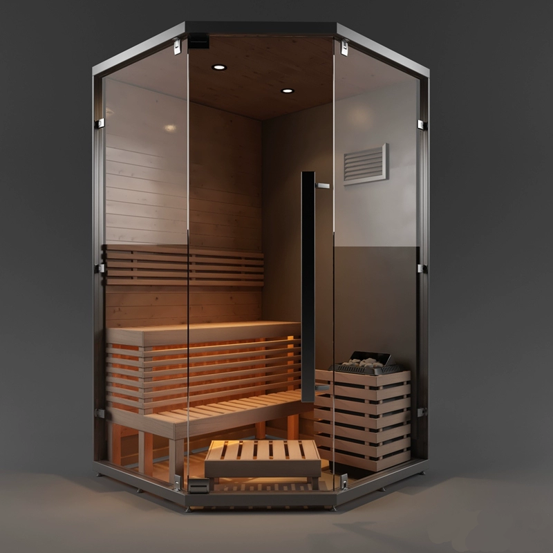 Дальний инфракрасный графен Поту парика Sauna Single Smart Home Luxury Villa Outdoor Black Sweat Steam коробка