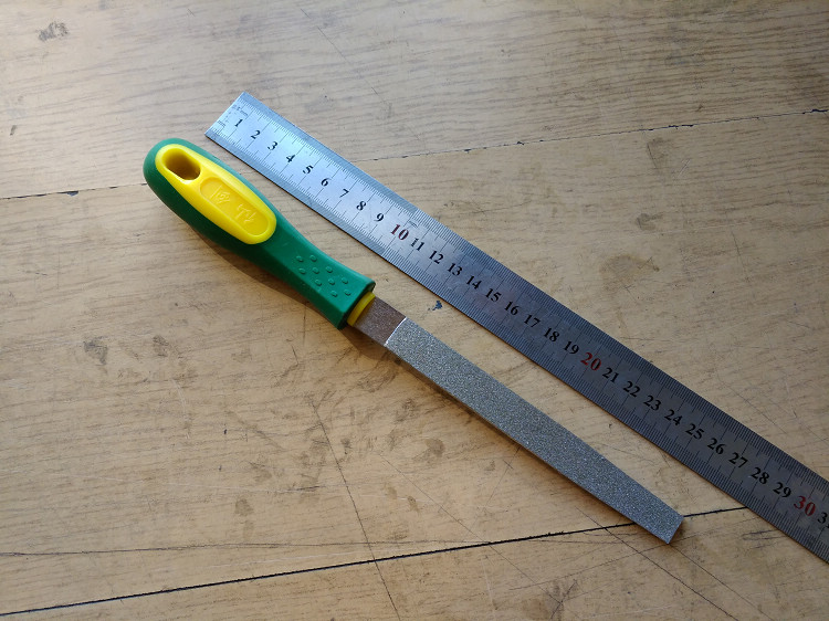 6-inch plated diamond file with two sides flat Yang's diamond file knife < simplified version >