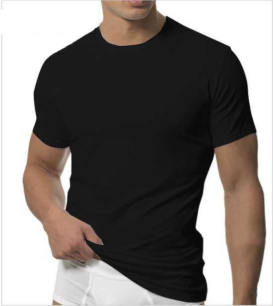 Pure White T-Shirt Men's Pure White Base-Layer Shirt T-Shirt Men's Short-Sleeved Slim-Fit Pure Color Cotton Undershirt Round Neck T-Shirt Underwear