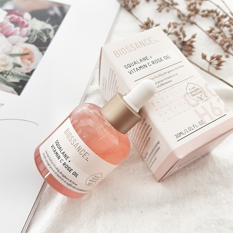 Spot biossance squalane stabilized vitamin C rose essence flour oil 30ml water-oil balance