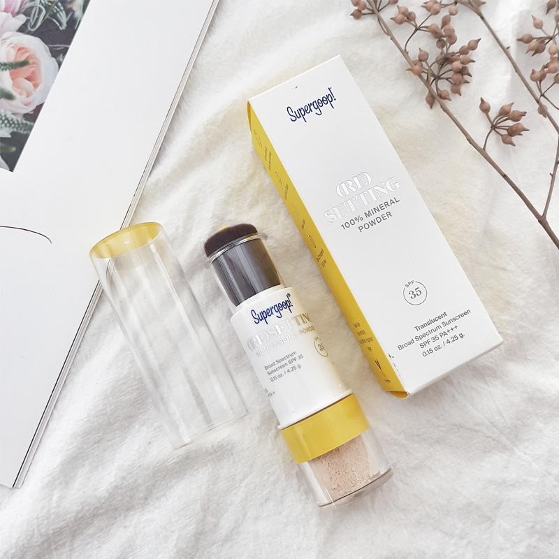 Spot new packaging Supergoop Invinciless Sunscreen Styled Loose Powder SPF 35 Matt Oil Control 4 25g