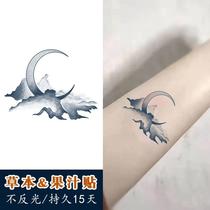 Moon Juice Tattoo Sticker Herbal Semi-permanent Waterproof Lasting Female ins Wind arm Small arm
