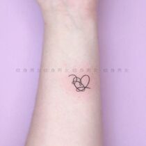 Herbal juice tattoo stickers simple lines love couples fresh non-reflective lasting stickers