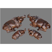  Feng Shui cow ornaments Auspicious lying cow ceramic ornaments Natal annihilation Evil spirits Lucky home town house decorations