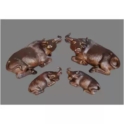 Cow Niu Ceramic Decoration Auspicious Bull Decoration Home Screen Desk Town House Decoration