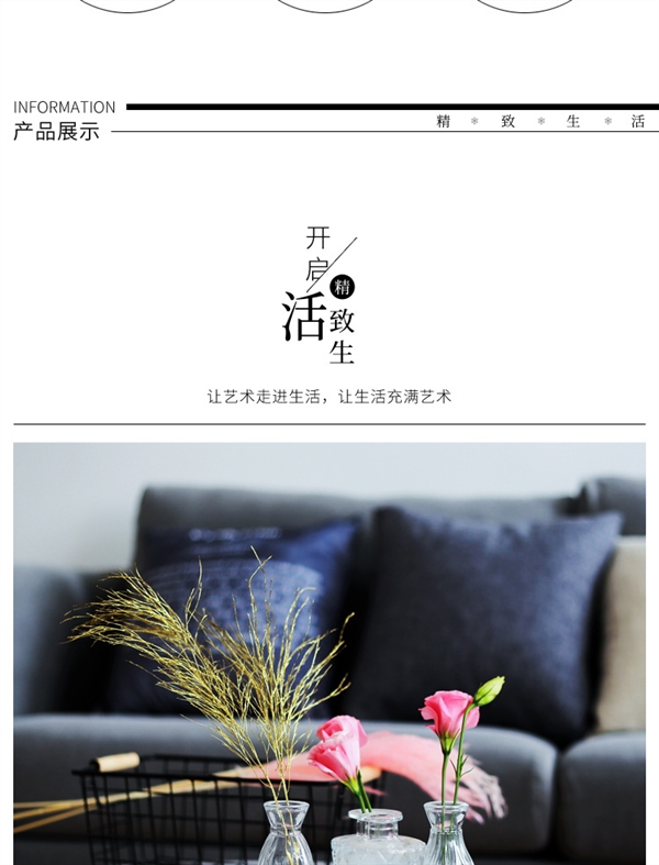 Bắc Âu hương liệu chai thủy tinh chai thủy tinh chai nước hoa chai Bắc Âu bàn nhỏ đồ trang trí sang trọng gió nhỏ bình nhỏ - Vase / Bồn hoa & Kệ bình thủy tinh cắm hoa