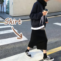 Pregnant womens skirt knitted half-body Korean Spring and Autumn new long high waist belly open skirt bottom one-step skirt tide