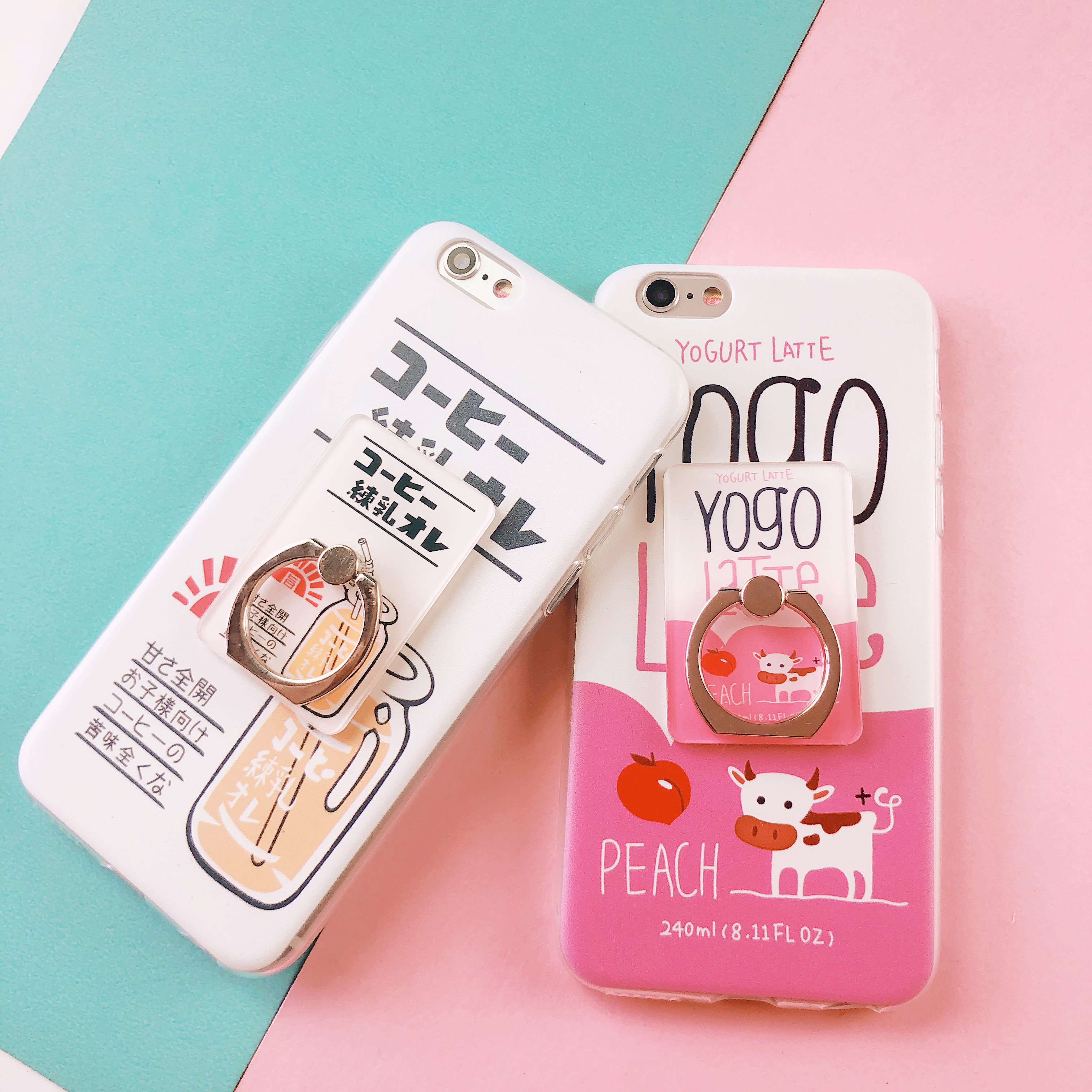 Táo sữa đặc 5S / 6p / 7 / cộng với vỏ điện thoại X bao gồm toàn bộ vỏ iPhone6s được sơn vỏ điện thoại di động - Nhẫn nhẫn bạc pnj