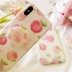 Peach Apple 5S / 6Plus Bao gồm 7 / 8plus Ring X Mobile Shell iPhone6s Fruit Mobile Soft Shell - Nhẫn Nhẫn