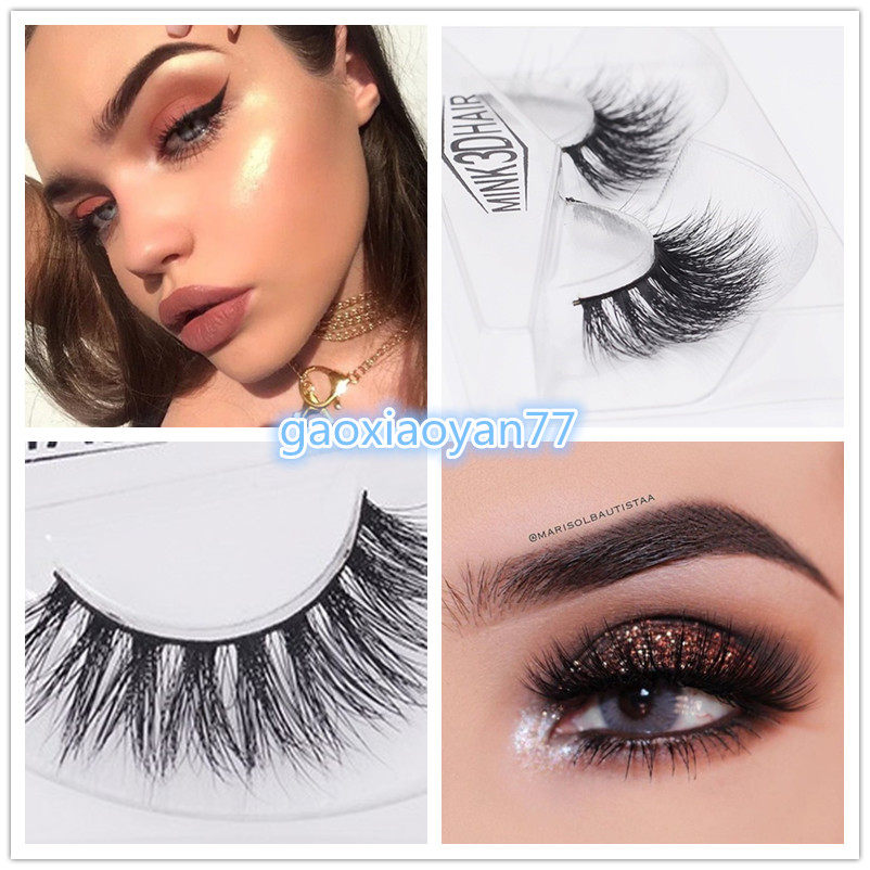 3D European and American playing makeup and messy and dense water mink hand false eyelash super long water mink natural
