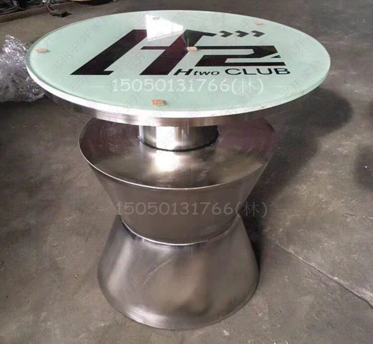 KTV bar scatter table marble bar table bar chair bar stool night venue stainless steel matching luminous high table