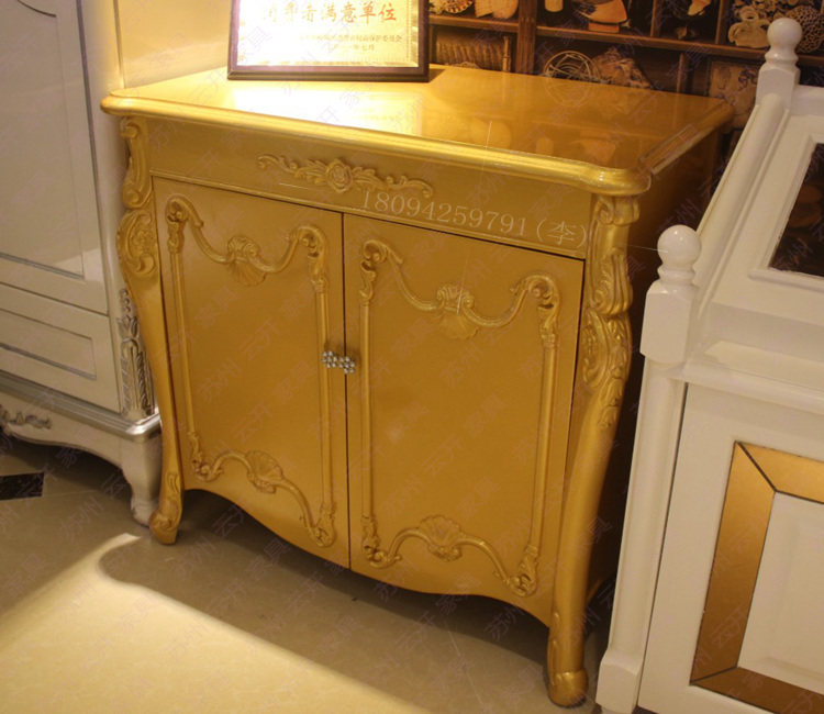 Golden European KTV cabinet Bar furniture amplifier room for the song TV cabinet baked wood finishes