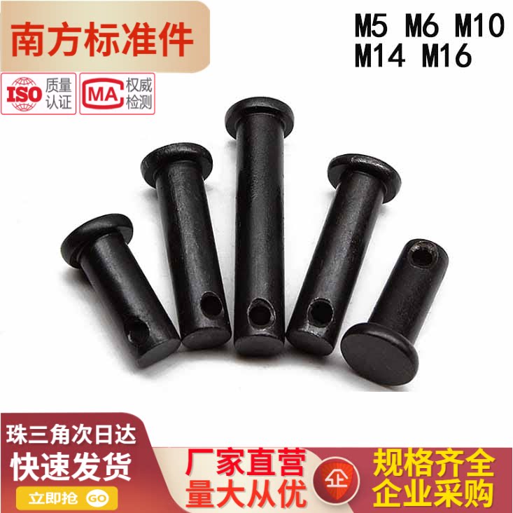 GB882 Pin Pin Pin Pin T Type flat head with hole pin M6M8M10M12M14M16