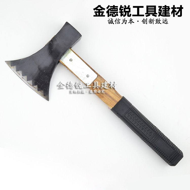 Woodworking axe axe single-edged axe wooden handle reinforced handle hammer axe has been opened-edged double-edged axe woodworking