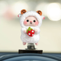Wool felt poke material bag diy handmade doll lamb lamb couple gift pendant jewelry