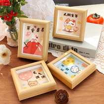 Embroidered handmade diy material bag to make creative gift Christmas Eve Festive Photo Frame Pendulum to send boyfriend girlfriend