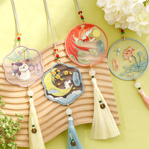 Cross Embroidered 2021 new embroidered ancient wind landscapes Atmospheric line embroidered hand-made diy own car hang embroideries