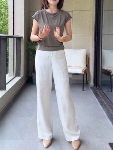 Тонкие штаны, подходит для подростков, изысканный стиль, свободный прямой крой