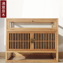 Modern Chinese solid wood display cabinet combination shopping mall glass boutique jewelry cabinet simple display cabinet locker shelf