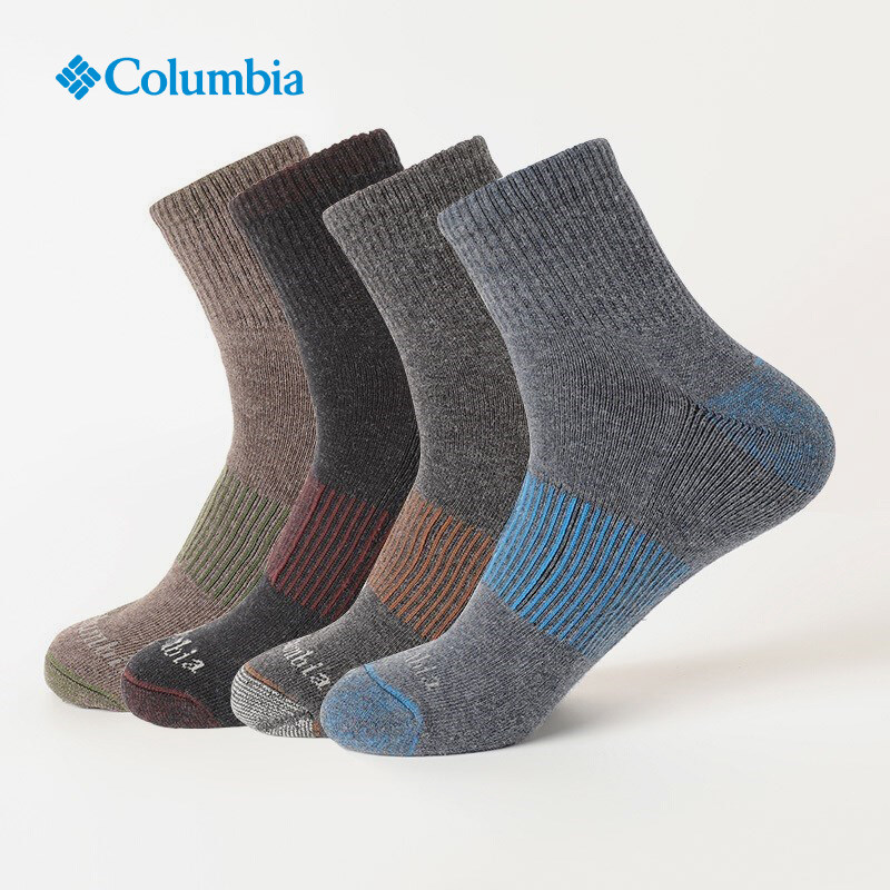 Columnia Colombia men and women universal outdoor warm and breathable midcylinder casual sports socks RCS897