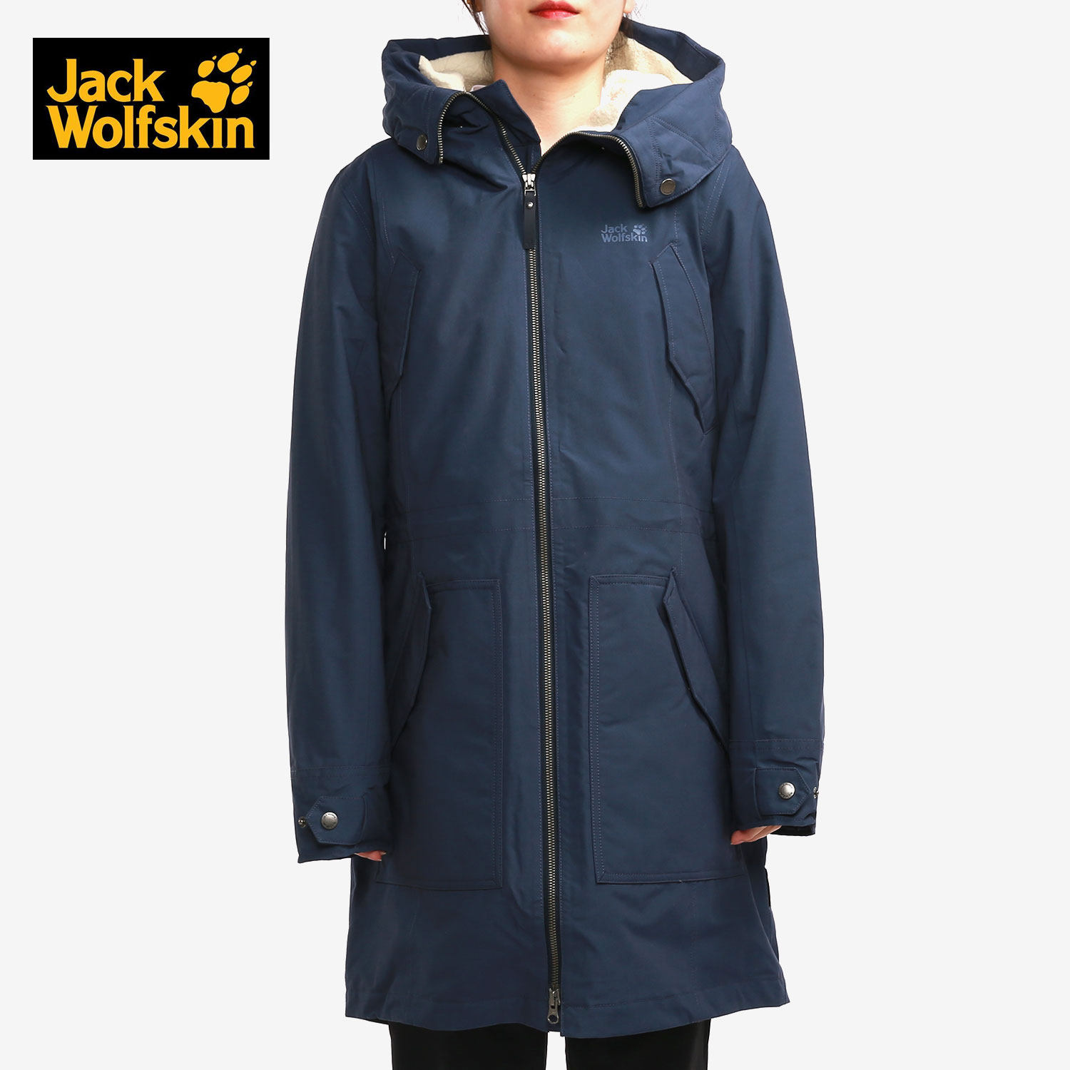 Wolf Claw 2021 Winter New Woman Outdoor Warm Wear Resistant Windproof to cap Cotton Jacket 1109372