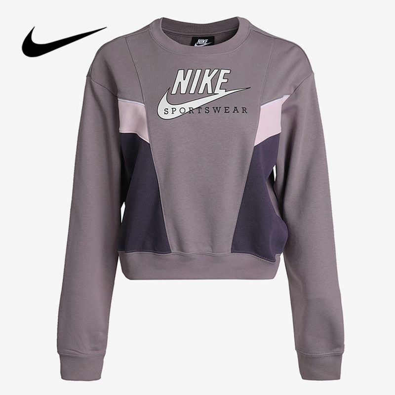 Nike Nike spring new women's sweatshirt round collar trekking sweatshirt sportswear CZ8599-531