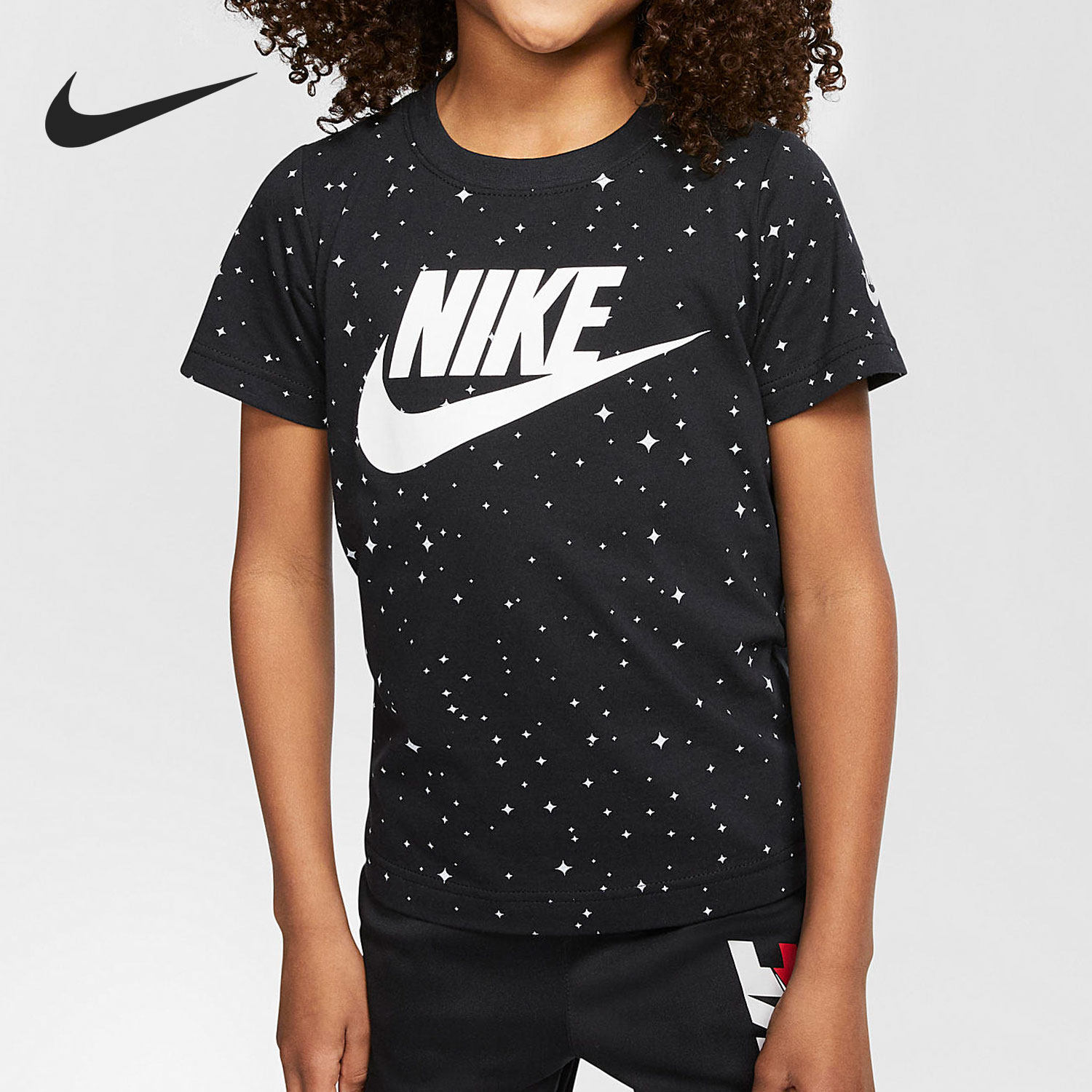 Nike Nike Summer New Kids Men's And Women's Athletic Casual Short Sleeves CK4010-010
