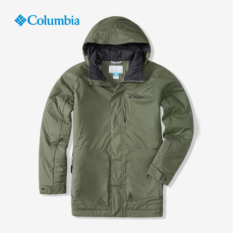 Columnia Colombia Men's Autumn Winter Outdoor Thermal Energy Warm Retro Hat Paving Cotton Jacket WE0996