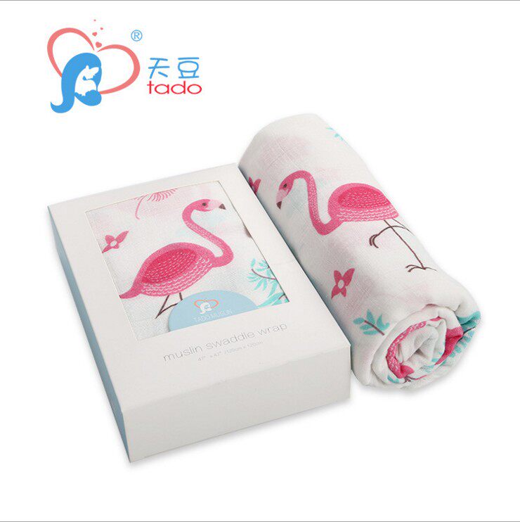 Newborn napkin baby baby baby swaddle towel wrapped in super soft summer thin bamboo fiber gauze out