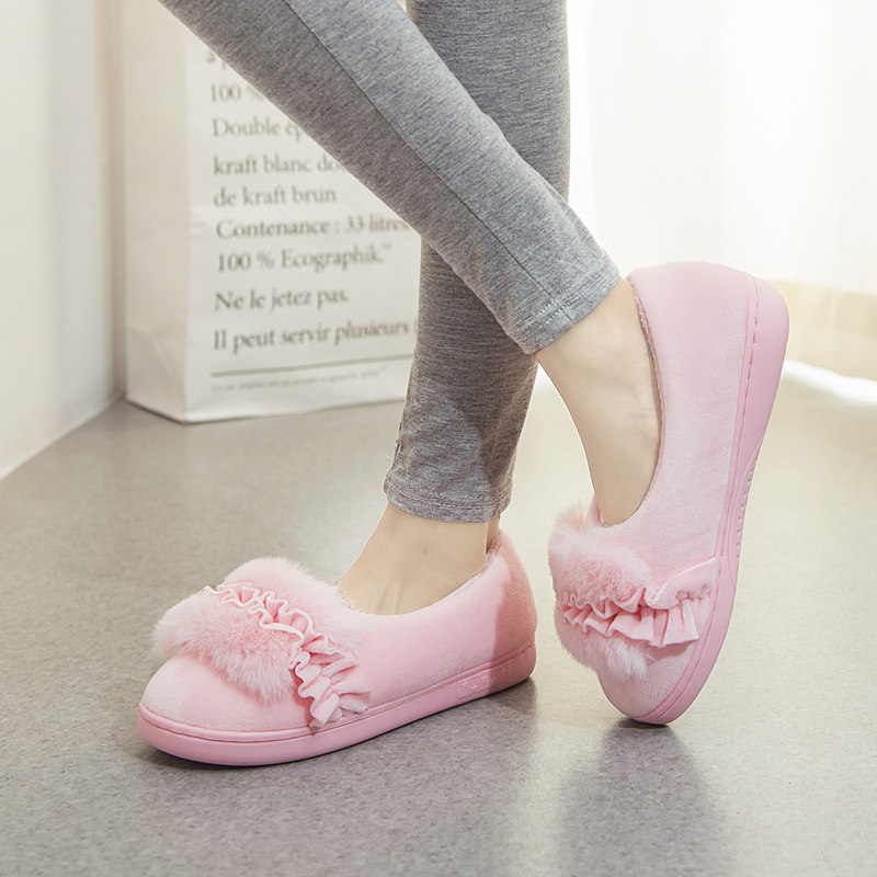 Autumn and winter maternity shoes, home confinement shoes, warm shoes, soft bottom, non-slip, postpartum maternity indoor cotton slippers women
