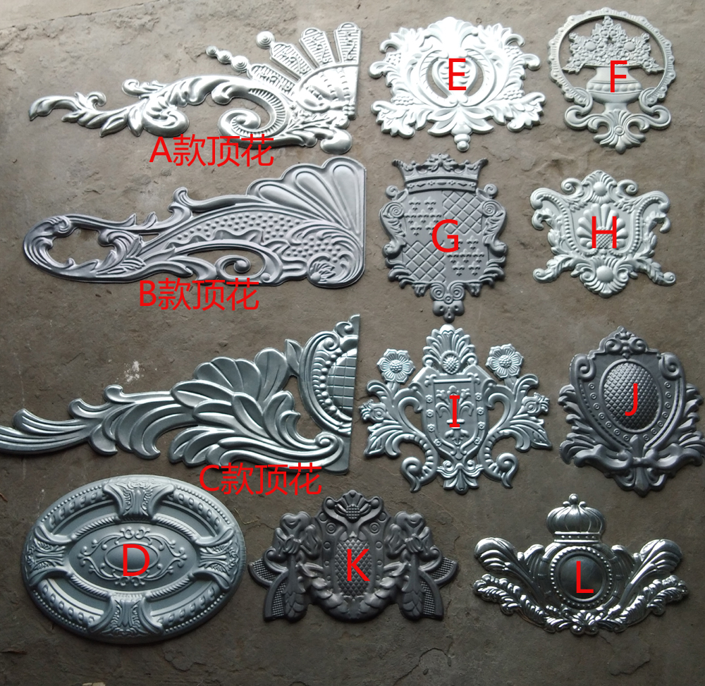 Iron Art Door Accessories Imitation Aluminum Door Flower Iron Art Door Flower Patio Door Accessories Iron Art Accessories Iron Door Material Wholesale