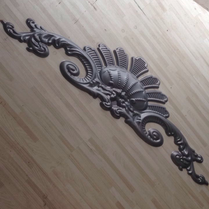 Iron door top flower - floral stamping door - header single door - top flower small flower - head