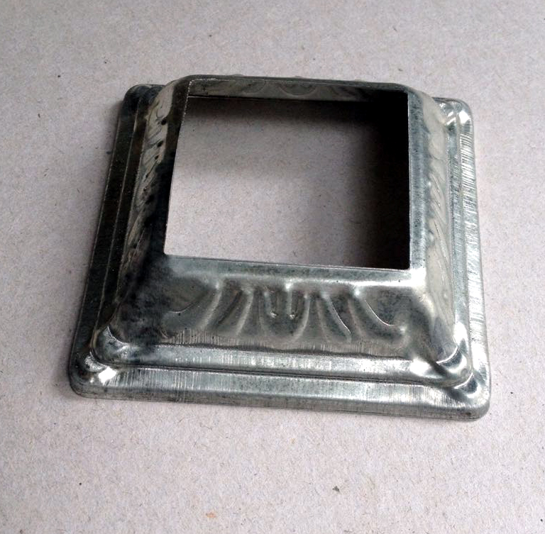 Wrought iron accessories foot cover Decorative cover square pipe cover Iron flower accessories Zinc steel fence foot cover Wrought iron flower pipe cover