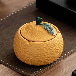 Ugly Orange Ornament Small Ashtray, Creative Home Decoration for Living Room and Office, Housewarming and Opening Ceremony Gift