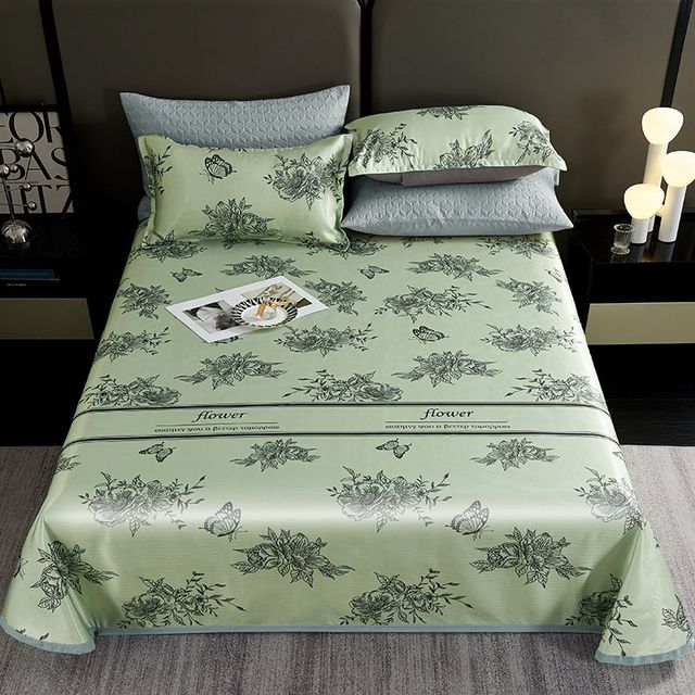 1 ice silk mat sheets double machine washable foldable mat summer dormitory student sheets air conditioning mat three-piece set