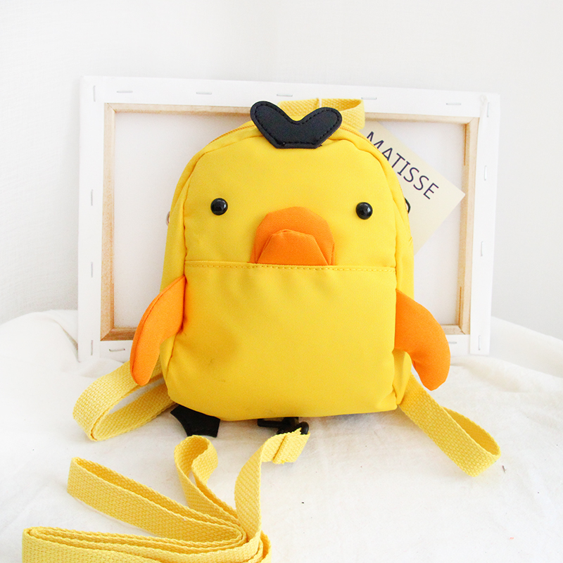 1-4 1-4-year-old child anti-loss small scapegoat Kindergarten baby mini-bag Cute Chicken Traction Rope Twin Shoulder Bag