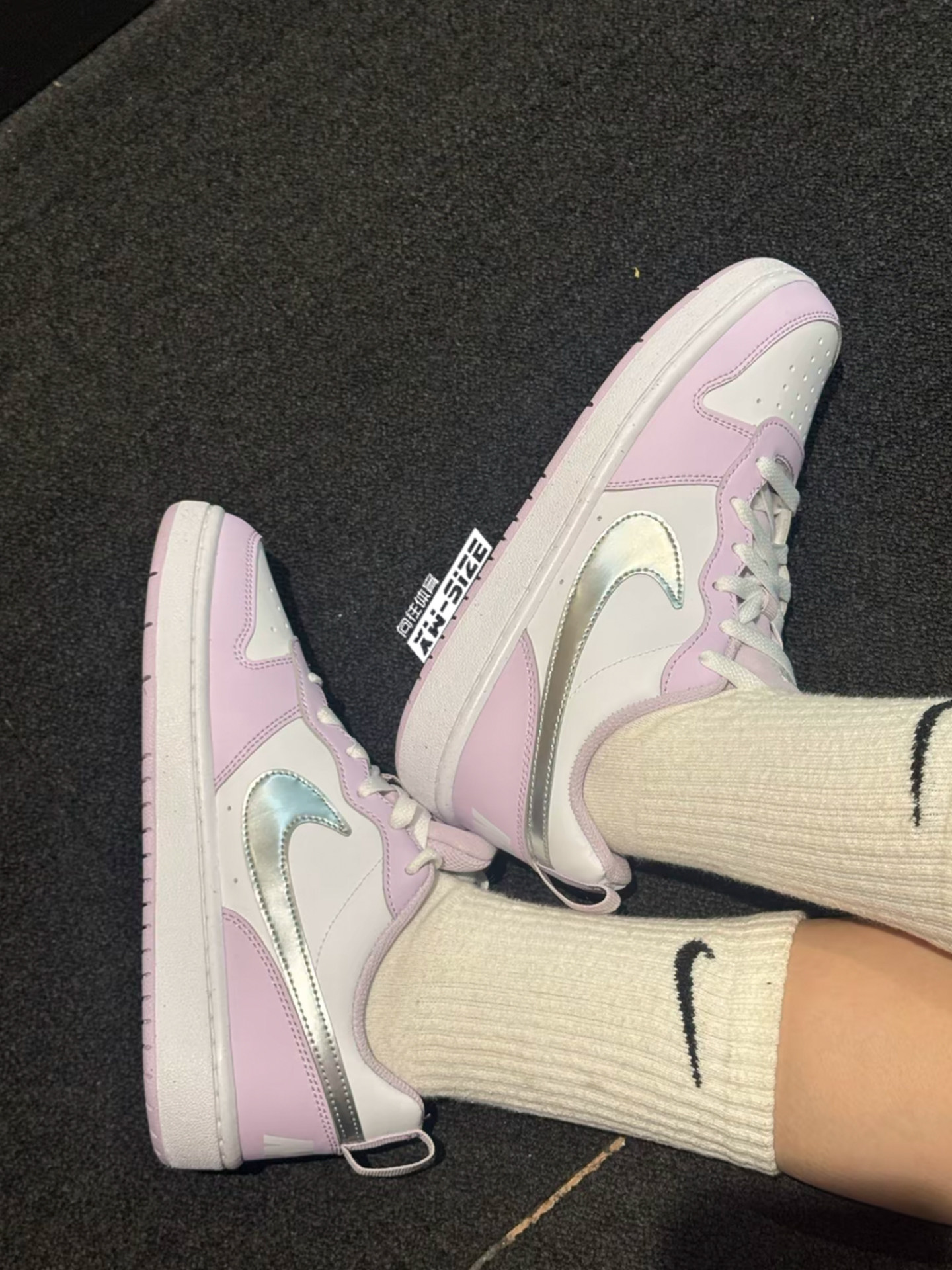 обувь на тонкой подошве ( для скейтборда ) 向往体育nike耐克court新款春夏女子小dunk小空军板鞋 hv1804-121