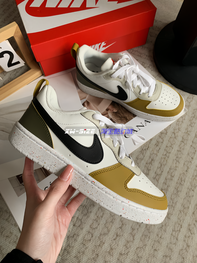 обувь на тонкой подошве ( для скейтборда ) 向往体育nike耐克court新款春夏女子小dunk小空军板鞋 hv1804-121